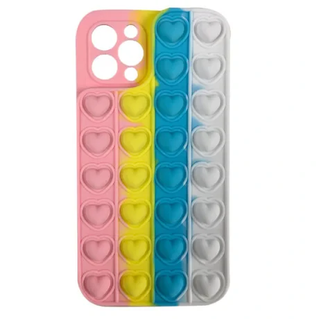 Husa iPhone 11 Pro Lemontti Heart Pop it Multicolor 2