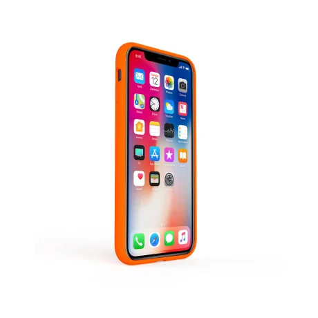 Husa iPhone 11 Pro Lemontti Liquid Silicon Orange