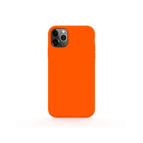 Husa iPhone 11 Pro Lemontti Liquid Silicon Orange