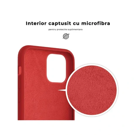 Husa iPhone 11 Pro Lemontti Liquid Silicon Red