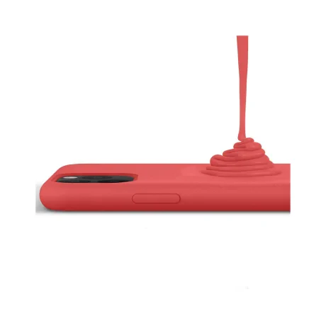 Husa iPhone 11 Pro Lemontti Liquid Silicon Red