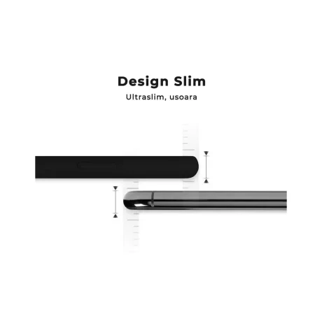 Husa iPhone 11 Pro Max Lemontti Liquid Silicon Black