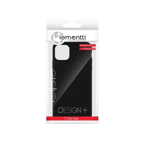 Husa iPhone 11 Pro Max Lemontti Liquid Silicon Black