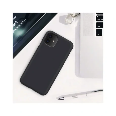 Husa iPhone 11 Pro Max Lemontti Liquid Silicon Black