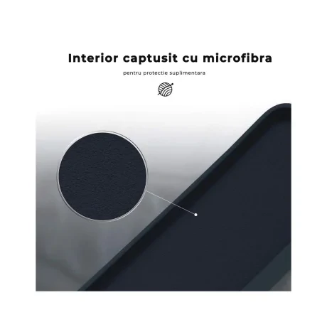 Husa iPhone 11 Pro Max Lemontti Liquid Silicon Dark Blue