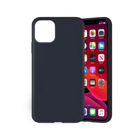 Husa iPhone 11 Pro Max Lemontti Liquid Silicon Dark Blue