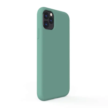 Husa iPhone 11 Pro Max Lemontti Liquid Silicon Forest Green