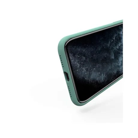 Husa iPhone 11 Pro Max Lemontti Liquid Silicon Forest Green