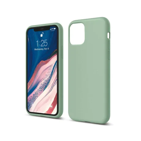 Husa iPhone 11 Pro Max Lemontti Liquid Silicon Light Green