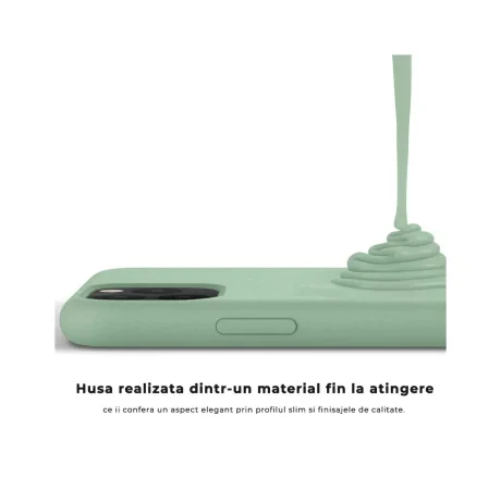 Husa iPhone 11 Pro Max Lemontti Liquid Silicon Light Green