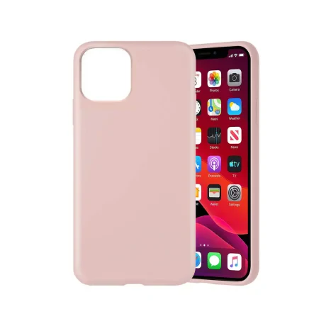 Husa iPhone 11 Pro Max Lemontti Liquid Silicon Pink Sand