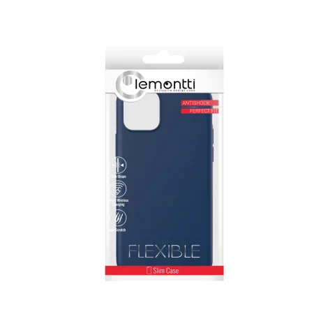 Husa iPhone 11 Pro Max Lemontti Silicon Soft Slim Dark Blue