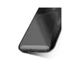 Husa iPhone 12 / 12 Pro Lemontti Carbon Fiber Texture Shockproof Black