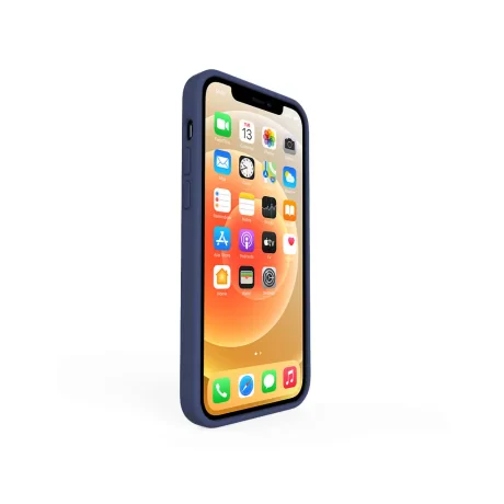 Husa iPhone 12 / 12 Pro Lemontti Liquid Silicon Dark Blue