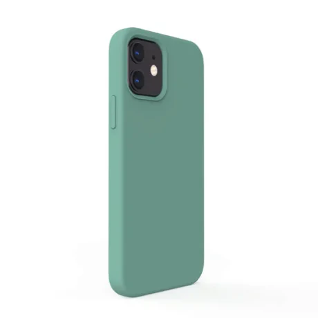 Husa iPhone 12 / 12 Pro Lemontti Liquid Silicon Forest Green