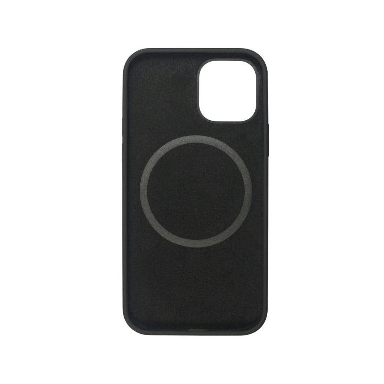 Husa iPhone 12 / 12 Pro Lemontti Liquid Silicon MagSafe  Black thumb