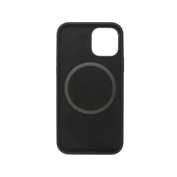 Husa iPhone 12 / 12 Pro Lemontti Liquid Silicon MagSafe  Black