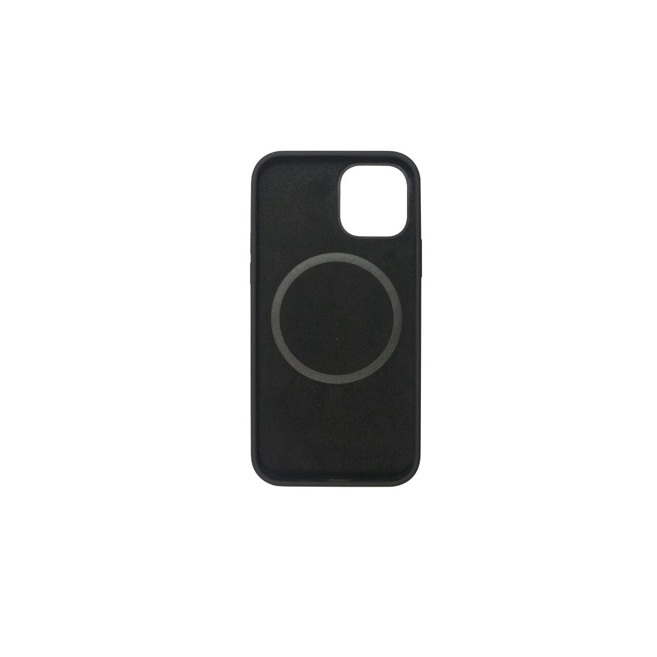 Husa iPhone 12 / 12 Pro Lemontti Liquid Silicon MagSafe  Black thumb