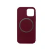 Husa iPhone 12 / 12 Pro Lemontti Liquid Silicon MagSafe  Wine