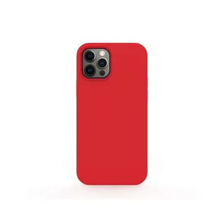 Husa iPhone 12 / 12 Pro Lemontti Liquid Silicon Red