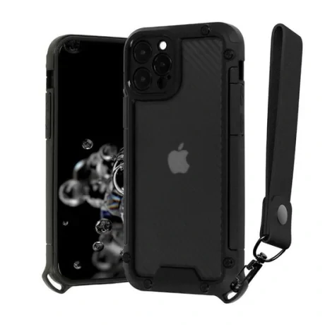 Husa iPhone 12 /12 Pro Lemontti Tel Protect Shield Black