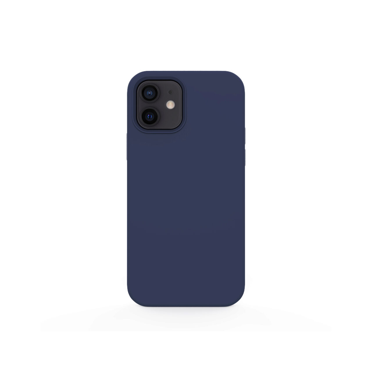Husa iPhone 12 Mini Lemontti Liquid Silicon Dark Blue thumb