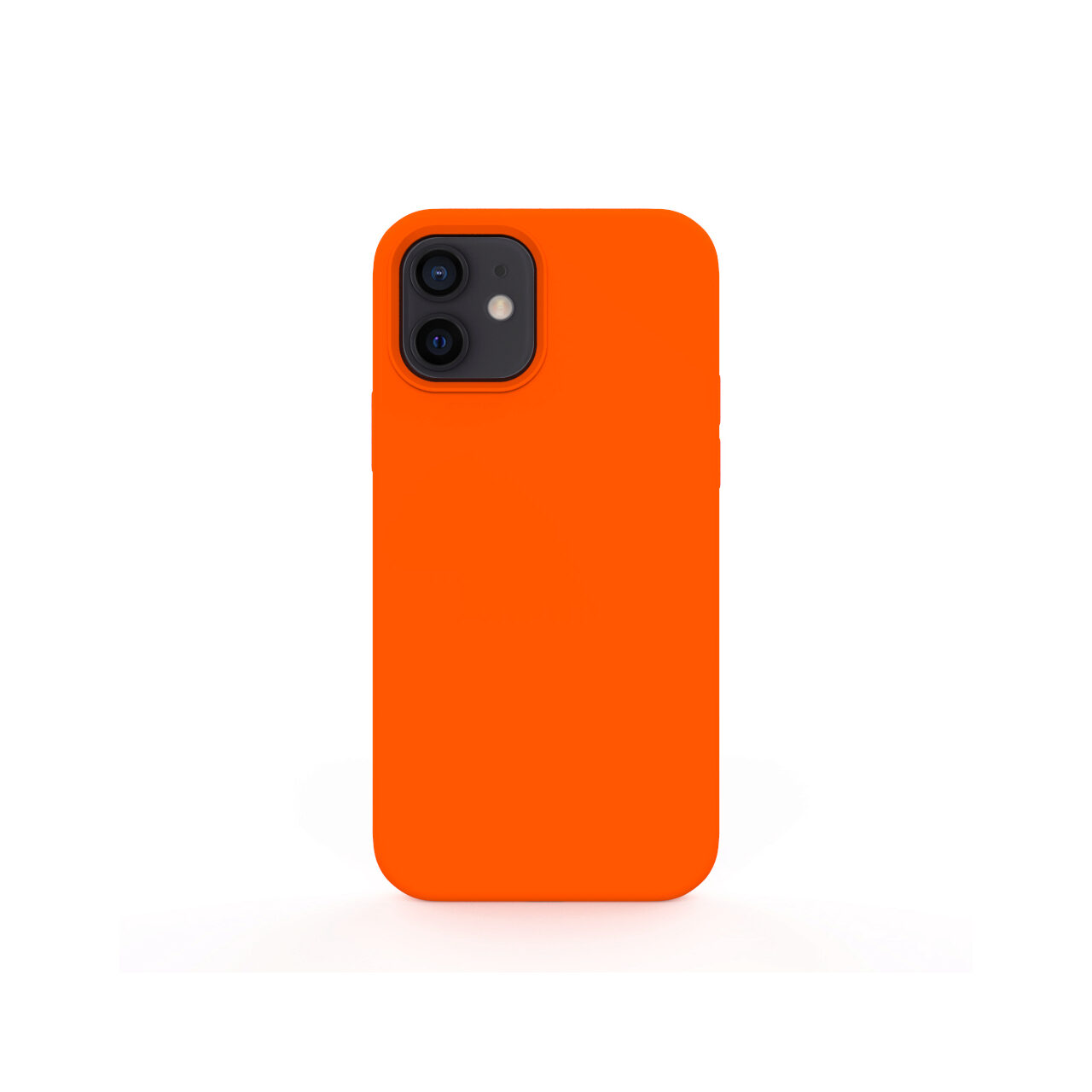 Husa iPhone 12 Mini Lemontti Liquid Silicon Orange thumb