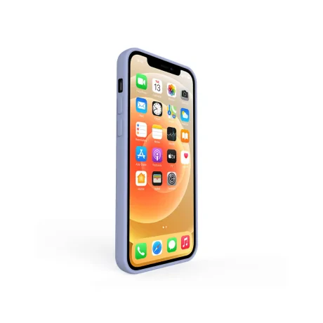 Husa iPhone 12 Mini Lemontti Silicon Soft Slim Lavender Gray