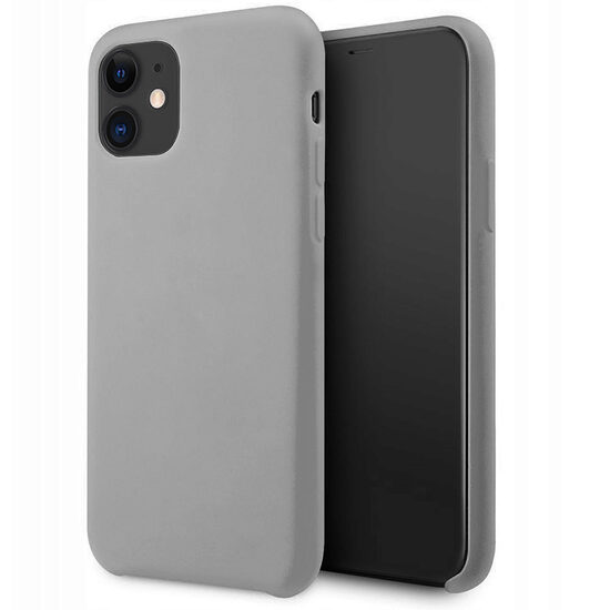 Husa iPhone 12 Mini Lemontti Silicone Lite Gri thumb