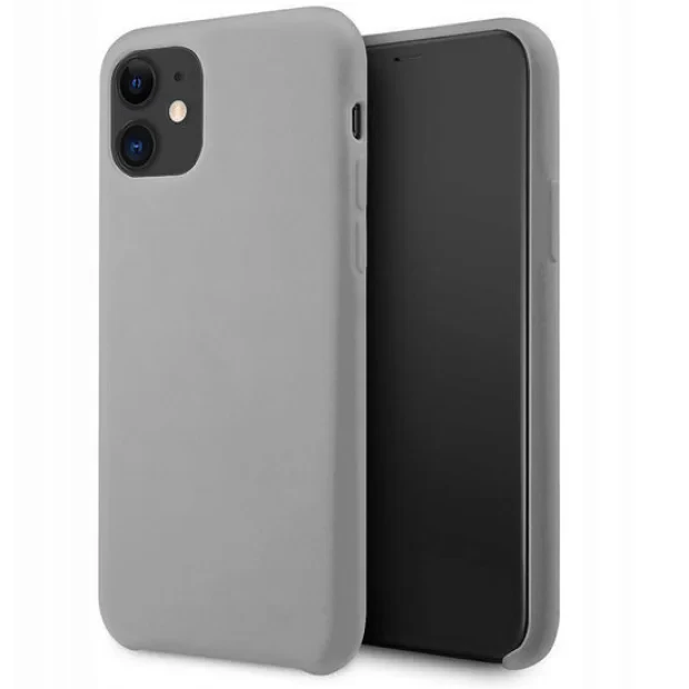 Husa iPhone 12 Mini Lemontti Silicone Lite Gri