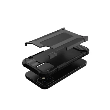 Husa iPhone 12 Pro Max Lemontti Hybrid Armor Negru