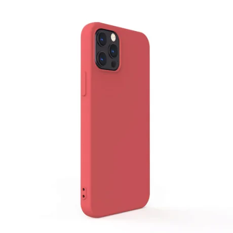 Husa iPhone 12 Pro Max Lemontti Silicon Soft Slim Santa Red
