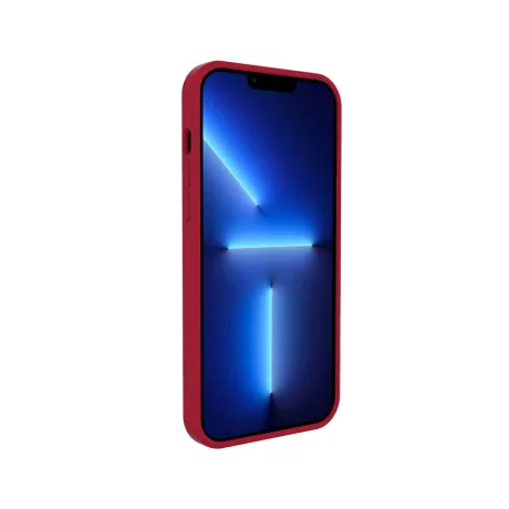 Husa iPhone 13 Pro Lemontti Liquid Silicon Dark Red