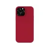 Husa iPhone 13 Pro Lemontti Liquid Silicon Dark Red