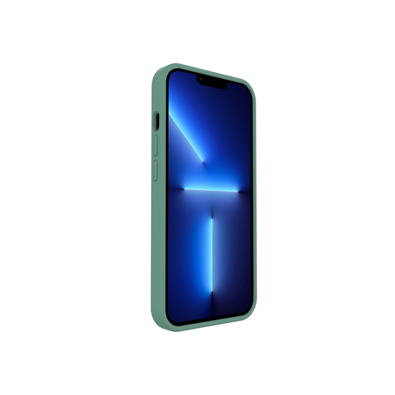 Husa iPhone 13 Pro Max Lemontti Liquid Silicon Forest Green thumb