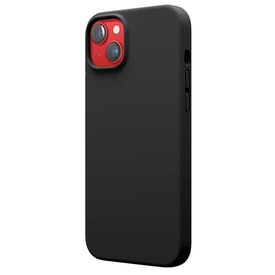 Husa iPhone 14 Lemontti Liquid Silicon MagCharge Negru thumb