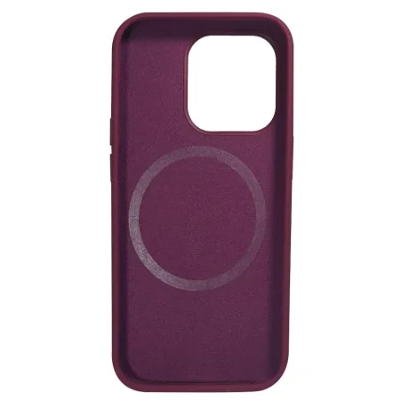 Husa iPhone 14 Lemontti Liquid Silicon MagCharge Visiniu