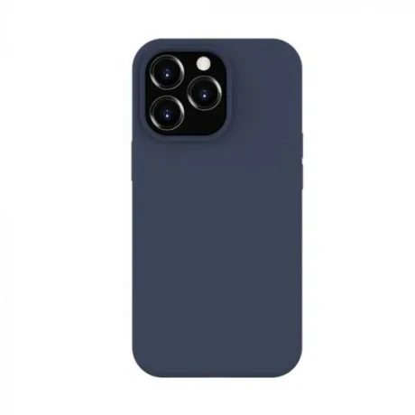 Husa iPhone 14 Pro Lemontti Liquid Silicon MagCharge Dark Blue
