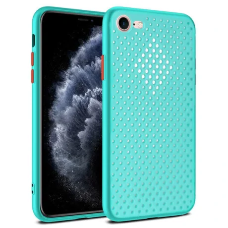 Husa iPhone 7/8/SE2020/SE2022 Lemontti Bubble Turcoaz