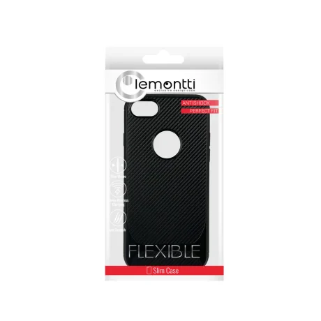 Husa iPhone 7/8/SE2020/SE2022 Lemontti Carbon Pro Negru