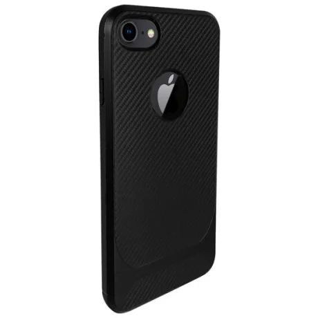 Husa iPhone 7/8/SE2020/SE2022 Lemontti Carbon Pro Negru