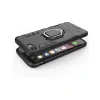 Husa iPhone 7/8/SE2020/SE2022 Lemontti Ring Armor Kickstand Negru
