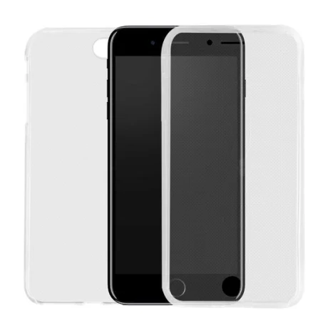 Husa iPhone 8 Plus / 7 Plus Lemontti Silicon Full Cover 360 Transparent