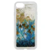 Husa iPhone SE2022 Lemontti Liquid Sand Blue Flowers