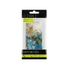 Husa iPhone SE2022 Lemontti Liquid Sand Blue Flowers