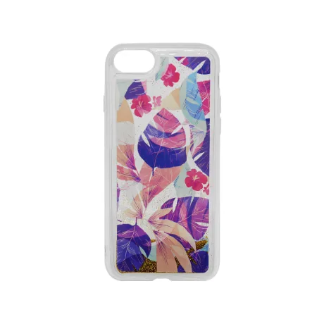Husa  iPhone SE2022 Lemontti Liquid Sand Floral Sunset