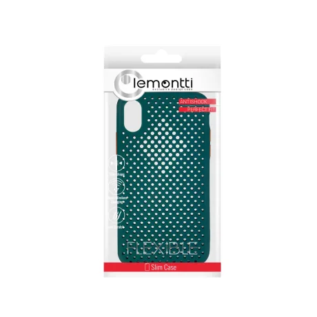 Husa iPhone X / XS Lemontti Bubble Verde