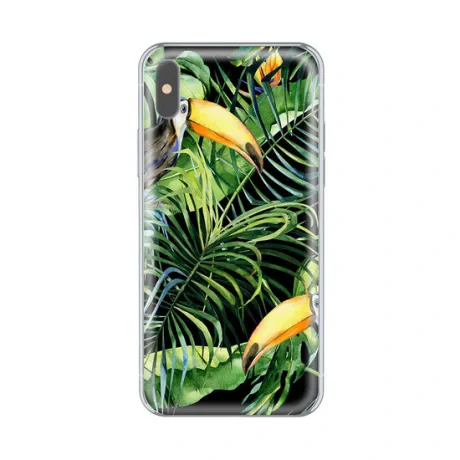 Husa iPhone X / XS Lemontti Silicon Art Tropic