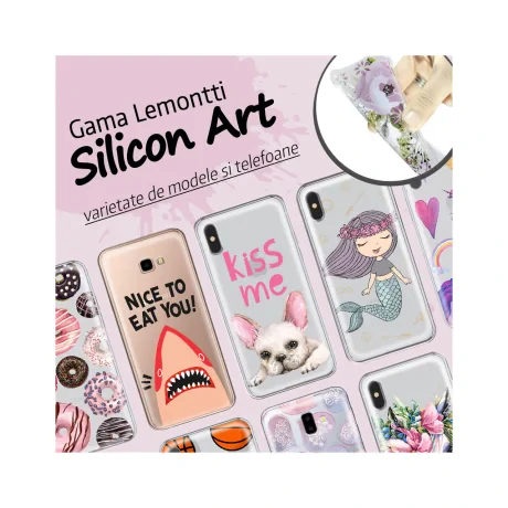 Husa iPhone X / XS Lemontti Silicon Art Tropic