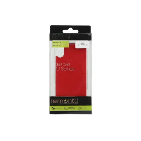 Husa iPhone X / XS Lemontti Silicon Vellur Negru